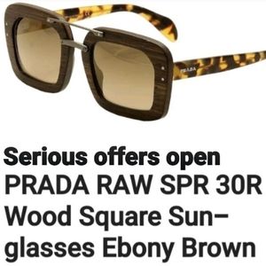 Wooden Prada sunglasses